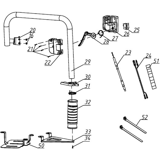 Рукоятка управления Champion DR230